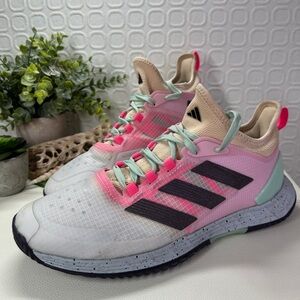 ADIZERO UBERSONIC 4.1 TENNIS SHOES Men’s Size 8.5 Women’s Size 9.5 Multicolor